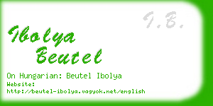 ibolya beutel business card